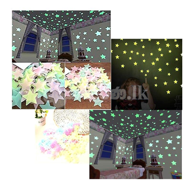 Radium 100 Pieces Stars stickers Random Colors