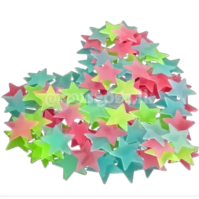 Radium 100 Pieces Stars stickers Random Colors