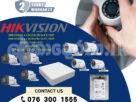 Hikvision | CCTV CH 4-HD/Bullet/ 2MP & CCTV 4CH -HD/ 1MP Bullet, DVR 8Turbo & HDD/1TB