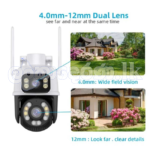Dual Lens PTZ WiFi IP Camera