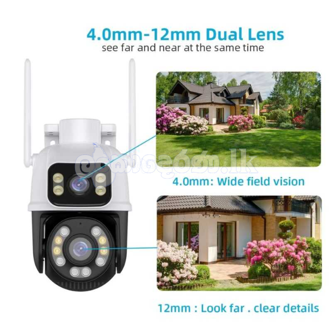 Dual Lens PTZ WiFi IP Camera