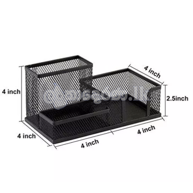 Pen Pencil Holder Steel Mesh Box