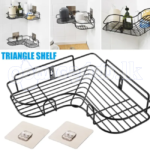 Corner Shelf Wall Mount Bathroom Rack Adhesive