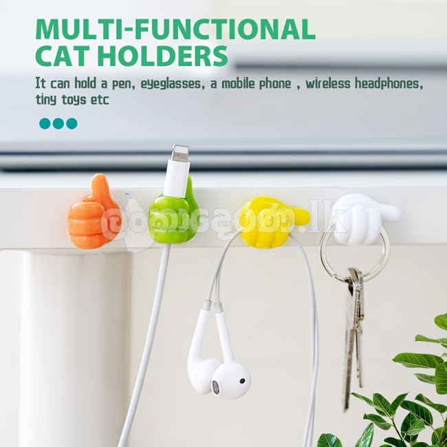 2Pcs Cable Organizer Like Hand Thumb Protector Cover