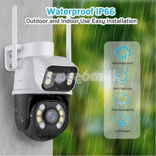 Dual Lens PTZ WiFi IP Camera