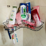 Corner Shelf Wall Mount Bathroom Rack Adhesive