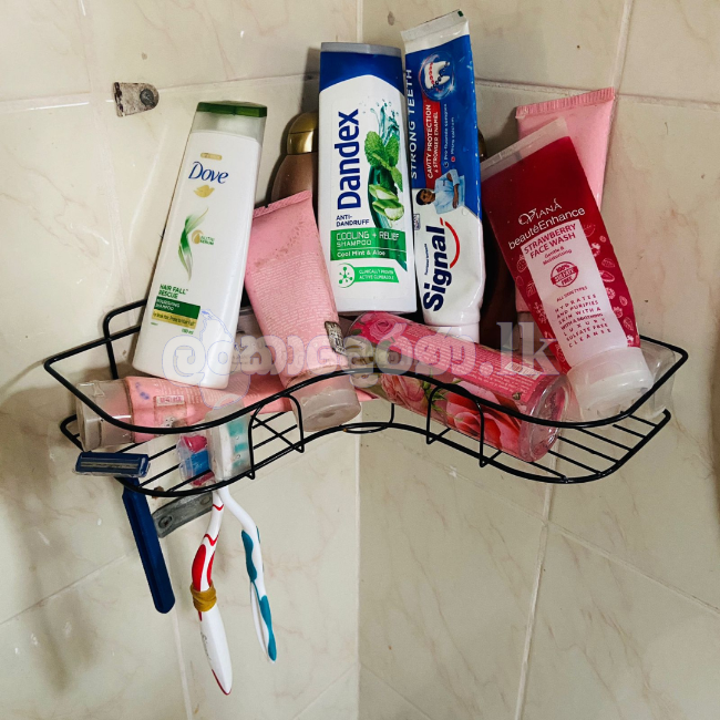 Corner Shelf Wall Mount Bathroom Rack Adhesive