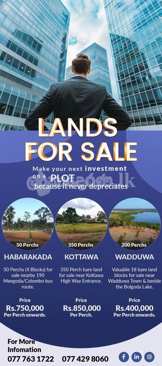 Code 3738 Land for sale Kottawaa