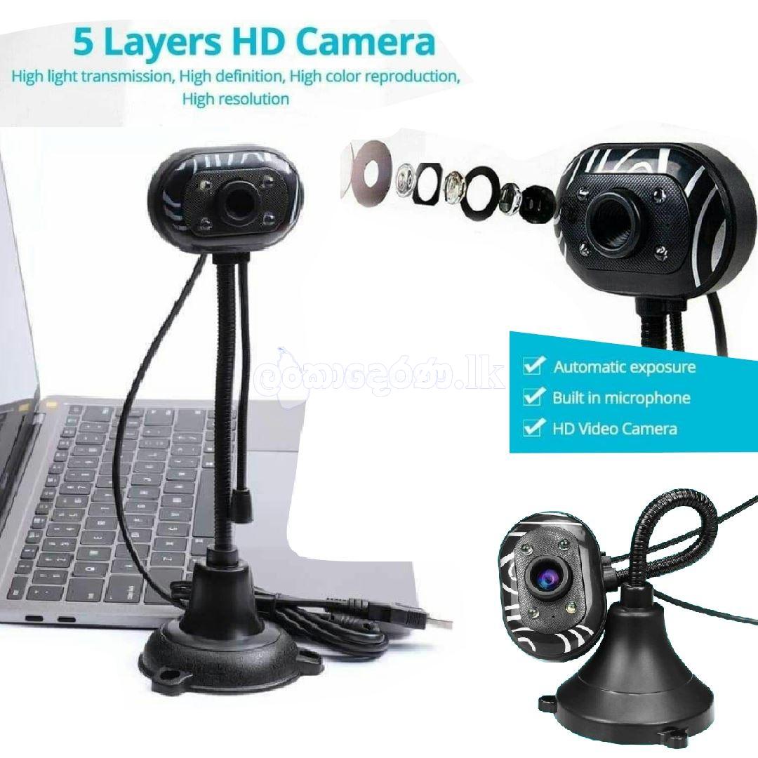 Stand Web Camera with Microphone – Plug And Play