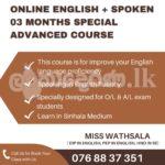 Online English with Spoken English Classes Advanced 03 Months Special Class