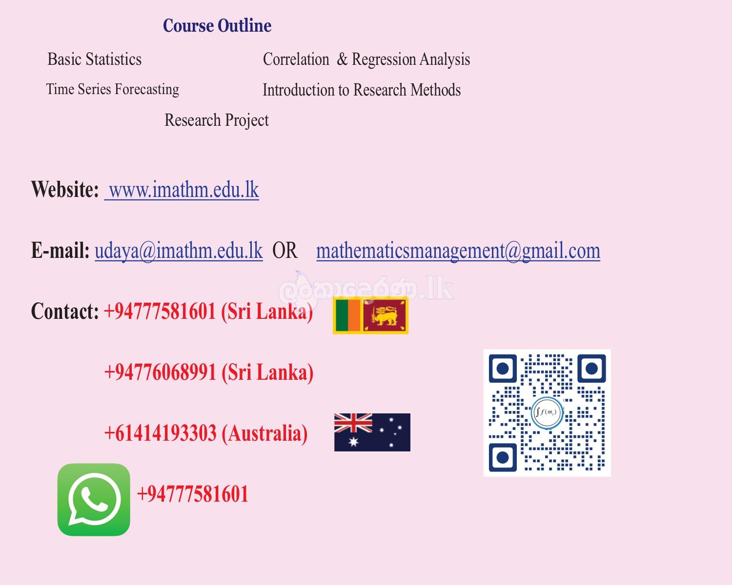 Applied Statistics and Research Methods for beginners