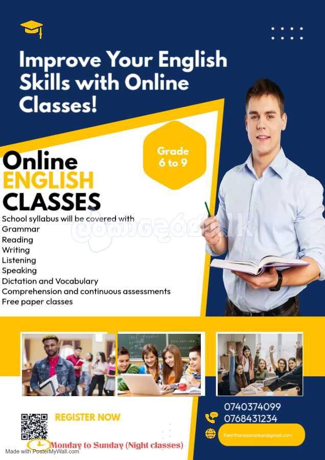 Online English classes for Grade 6 to 9