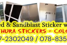 Sandblast stickers & Glass Tint service