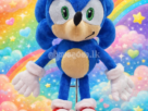 Handmade Character Soft Toy Sonic the Hedgehog