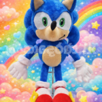 Handmade Character Soft Toy Sonic the Hedgehog