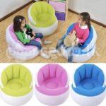 Kids inflatable sofa chair with backrest & Foot Air Pump with Hose