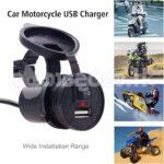 Motorcycle Mobile Phone Charger 12v Waterproof Single Usb With Switch Charger