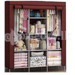 3 Door Portable Fabric Collapsible Fordable Clothes Closet Wardrobe (Delivery – 510/-)
