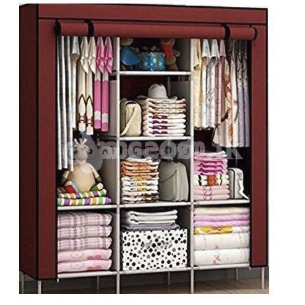 3 Door Portable Fabric Collapsible Fordable Clothes Closet Wardrobe (Delivery – 510/-)
