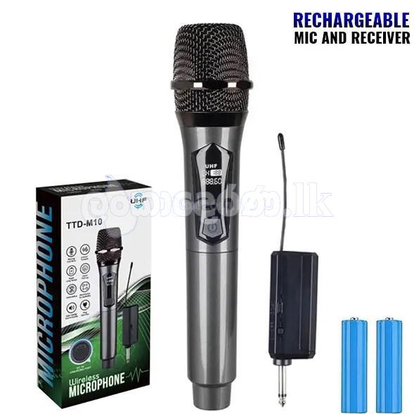 high Quality UHF TTD-M10 Single Wireless Rechargeable Microphone