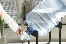 Water Bottle Rack with Water Tap and Jar Carry Handle ( Only Stand) – Random Colors