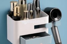 JM-632 Multipurpose Bathroom Storage Box with Shelves & Holder