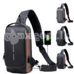 Shoulder Bag For Men Waterproof USB Man Crossbody Bag Anti-Theft Short Travel Messenger Sling Fashion Designer Chest Bag Random Cls –