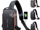 Shoulder Bag For Men Waterproof USB Man Crossbody Bag Anti-Theft Short Travel Messenger Sling Fashion Designer Chest Bag Random Cls –