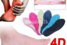 4D Women Men Orthopedic Insoles For Shoes Flat Feet Arch Support Massage Sports Pad