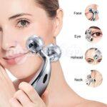 3D Manual Roller Face Body Massager with 2 Wheels Facial Slimming Tightening Skin Handheld 3D Roller Equipment